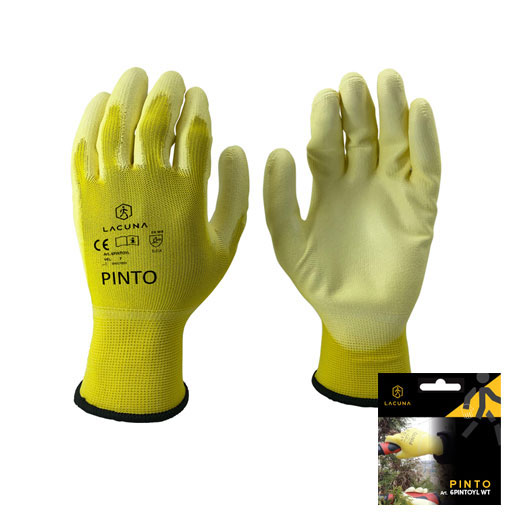 Rukavice s PU premazom PINTO žuta