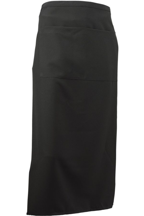 Pregača za konobare dugačka crna