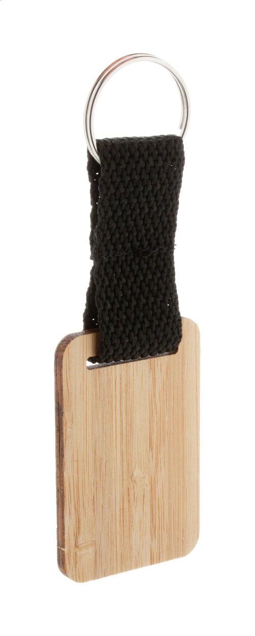 Stropp - bamboo keyring, rectangle