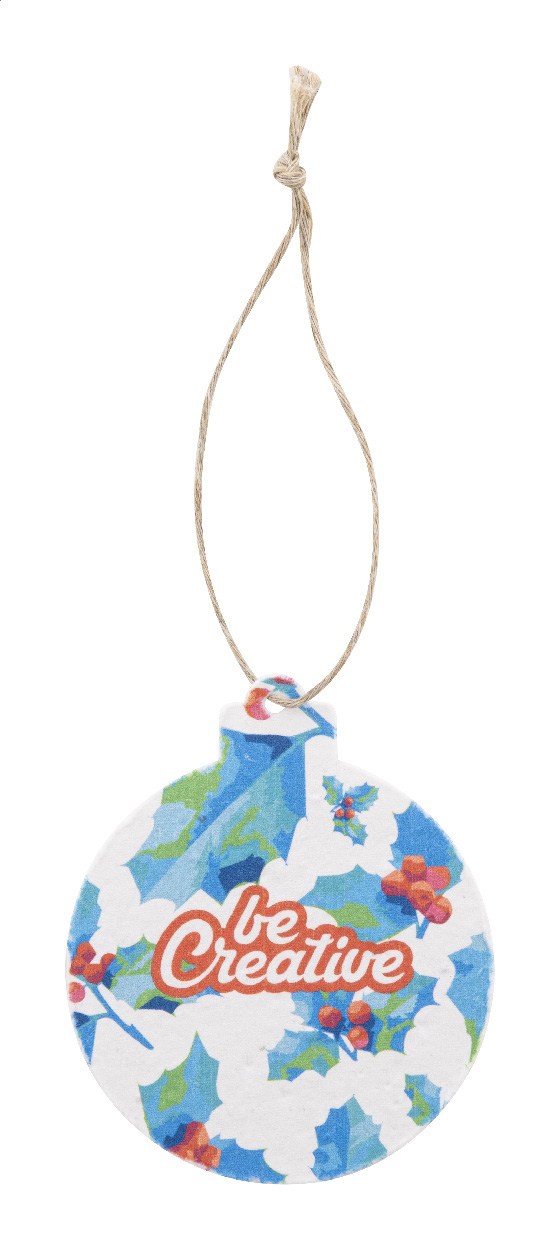 CreaJul Seed - custom seed paper Christmar tree ornament, round