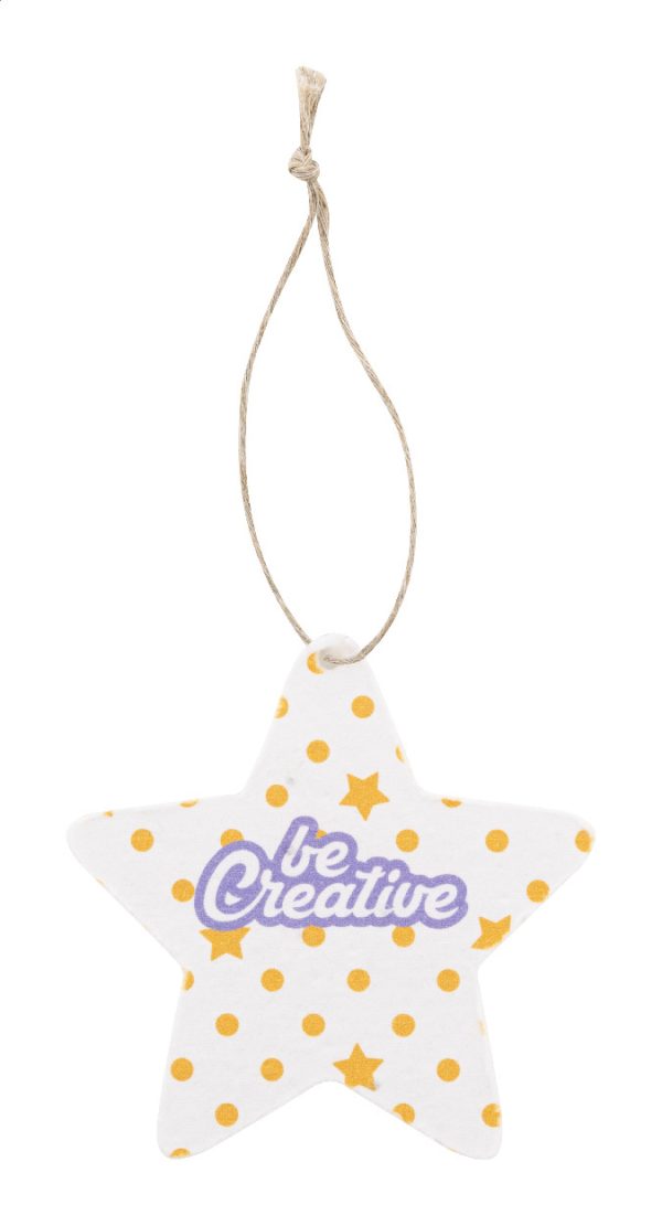 CreaJul Seed - custom seed paper Christmar tree ornament, star