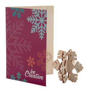 CreaX - Christmas card, snowflake