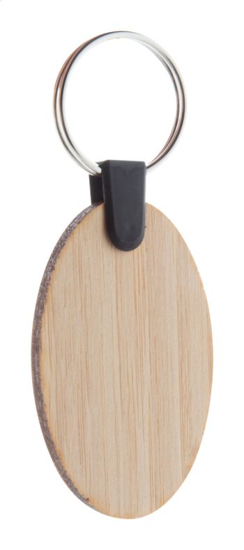 Bambry - bamboo keyring, oval