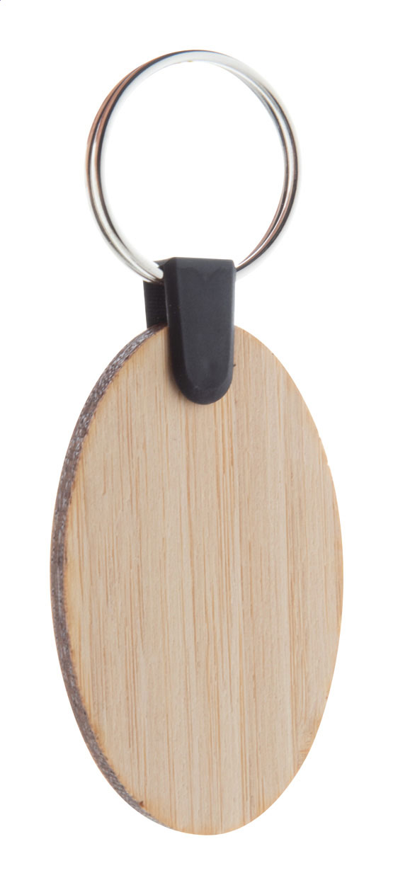 Bambry - bamboo keyring, oval