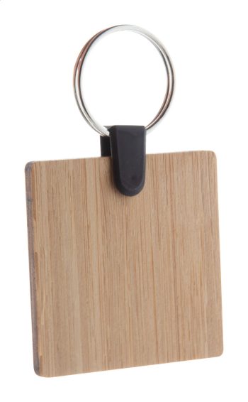 Bambry - bamboo keyring, square
