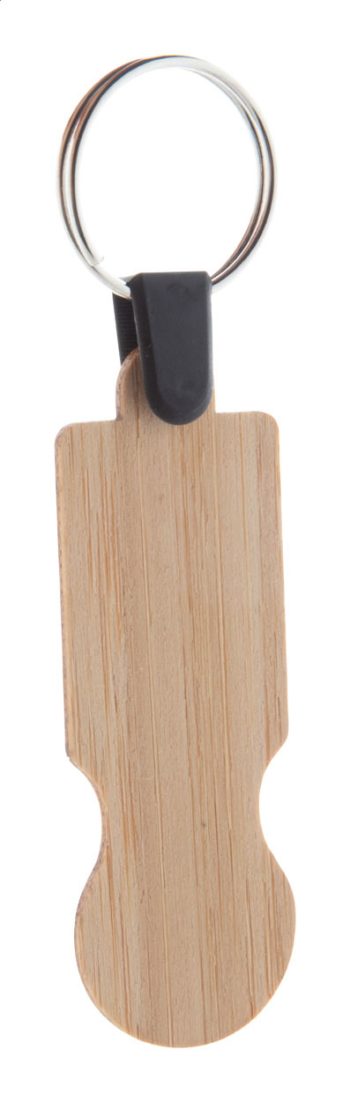 BooCart EU - bamboo trolley coin keyring
