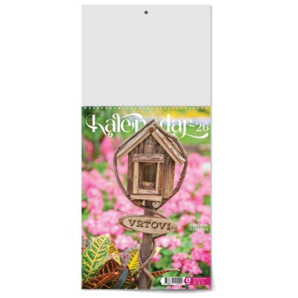 "VRTOVI" 13 list., dim: 24x53,5 cm, PVC vrećica, P/50, color kalendar