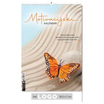 "MOTIVACIJSKI KALENDAR" 13 list., dim: 30,5x50 cm, PVC vrećica, P/50, color kalendar