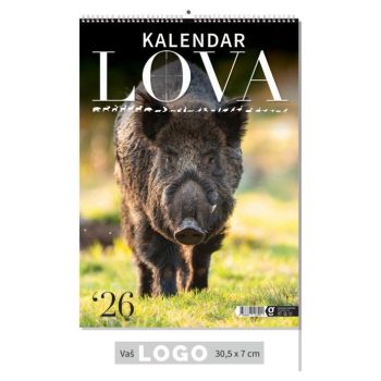 "KALENDAR LOVA" 13 list., dim: 30,5x50 cm, PVC vrećica, P/50, color kalendar