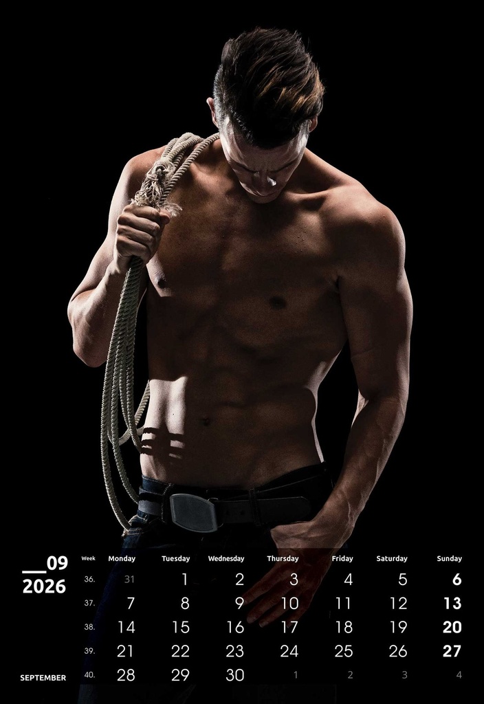 "MASCULINE" 13 list., dim: 33x55cm, PVC vrećica, P/40, color kalendar - Slika 4