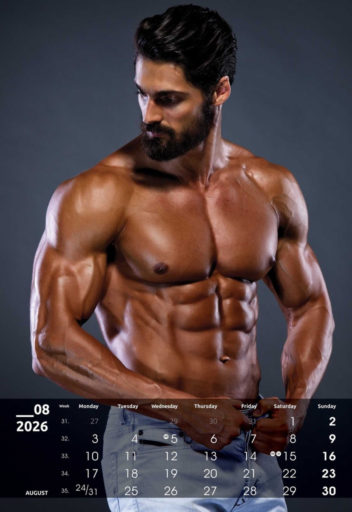 "MASCULINE" 13 list., dim: 33x55cm, PVC vrećica, P/40, color kalendar - Slika 10