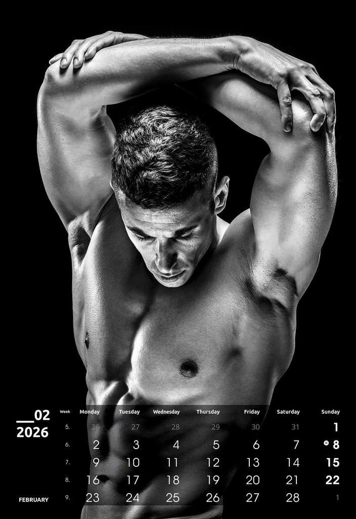 "MASCULINE" 13 list., dim: 33x55cm, PVC vrećica, P/40, color kalendar - Slika 13