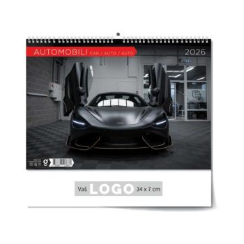 "AUTOMOBILI" 13 list., dim: 33,5x31 cm, PVC vrećica, P/50, color kalendar